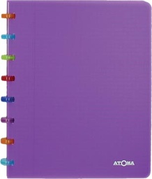 [TIM-4535606] Schrift Atoma Tutti Frutti PP A5 gelijnd 144blz transparant paars