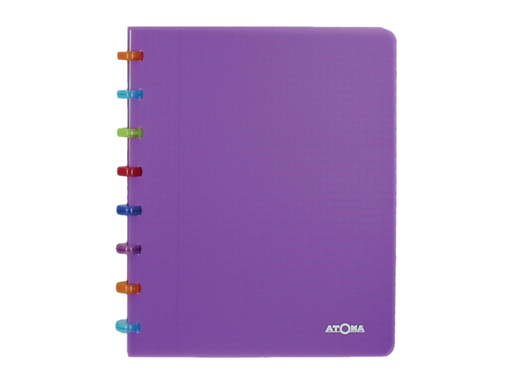 [TIM-4535606] Schrift Atoma Tutti Frutti PP A5 gelijnd 144blz transparant paars
