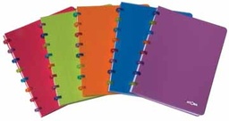 [TIM-45357] Schrift Atoma Tutti Frutti PP A5 geruit 144blz transparant assorti