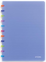 [TIM-4537202] Schrift Atoma Tutti Frutti PP A4 gelijnd 144blz transparant blauw