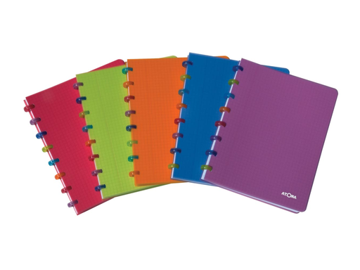 [TIM-45373] Schrift Atoma Tutti Frutti PP A4 geruit 144blz transparant assorti