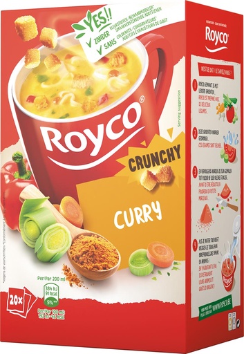 [TIM-46610T] Minute soep Royco curry/korstjes (20)