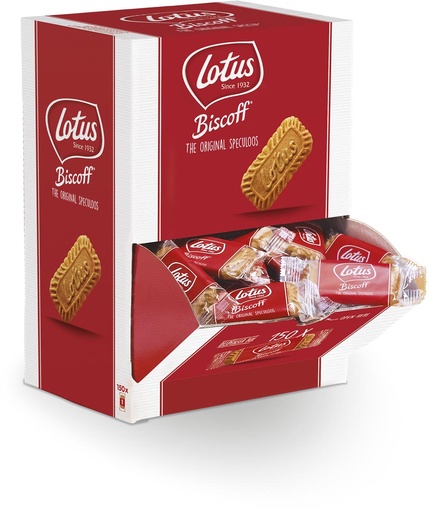 [TIM-47058] Koek Lotus Speculoos individueel verpakt in dispenserdoos (150)
