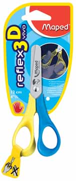[OUT-472510] Schaar Maped reflex 3D vivo 12cm linkshandig assorti