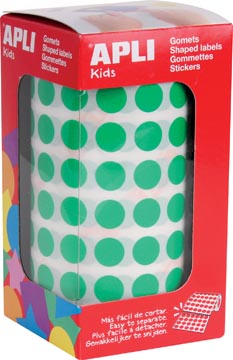[TIM-4854] Etiketten Apli kids Ø 10,5mm op rol groen