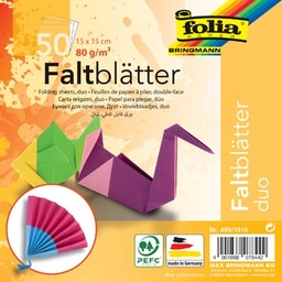 [TIM-4991515] Vouwpapier Folia Duo 150x150mm 50vel