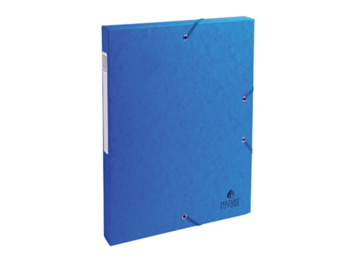 [TIM-50302E] Elastobox Exacompta karton A4 rug 25mm blauw