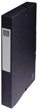[TIM-50401E] Elastobox Exacompta karton A4 rug 40mm zwart