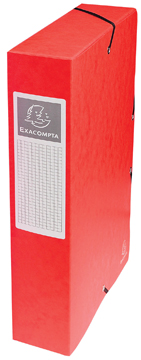 [TIM-50605E] Elastobox Exacompta karton A4 rug 60mm rood