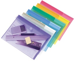 [TIM-510209] Documentmap Tarifold A4 met velcro assorti transparant (12)