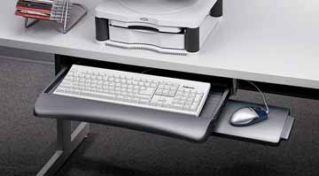 [TIM-514230] Toetsenbordlade Fellowes Underdesk grafiet