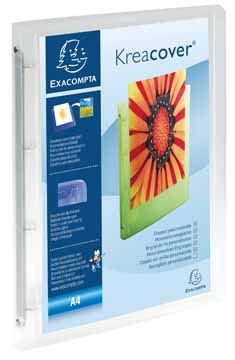[TIM-51968E] Panorama ringmap Exacompta PP A4 4 O-ringen 15mm rug 20mm 1 insteektas transparant