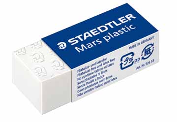 [TIM-52653] Gum Staedtler Mars Plastic 526 53 mini wit