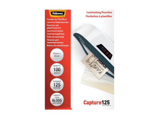 [TIM-53067] Lamineerhoes Fellowes Capture 65x95mm 2x125µ (100)