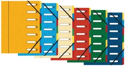 [TIM-5307E] Sorteermap Exacompta Harmonika karton A4 7-vaks assorti