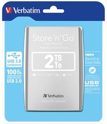 [TIM-53189] Harde schijf Verbatim Store 'n' Go 3.0 2TB zilver