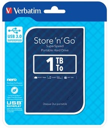 [TIM-53200V] Harde schijf Verbatim Store 'n' Go 3.0 1TB blauw