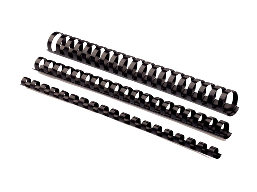 [TIM-5345307] Bindrug Fellowes plastic 6mm zwart (100)
