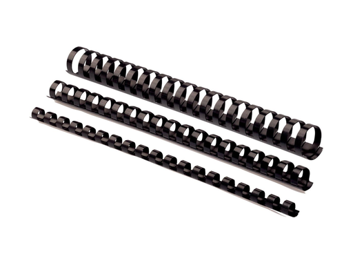 [TIM-5347705] Bindrug Fellowes plastic 19mm zwart (100)