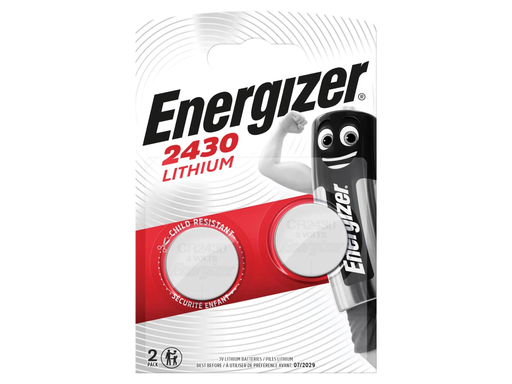 [TIM-5353799] Knoopcelbatterij Energizer Lithium CR2430 3V (2)