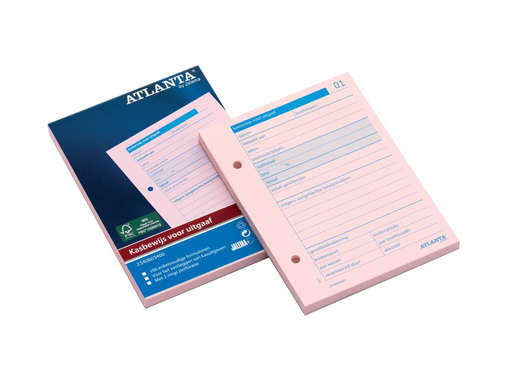 [TIM-5406034] Kasbewijs Atlanta uitgaven 10,5x14,8cm genummerd 1-100 roze