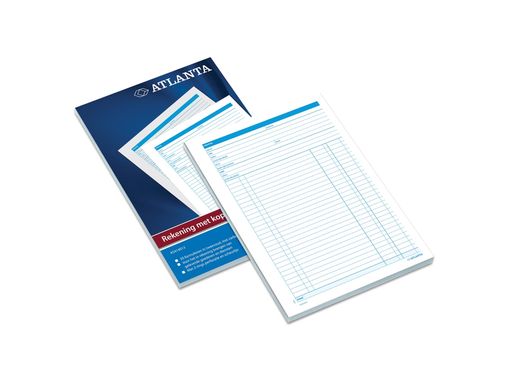 [TIM-5415050] Rekeningblok Atlanta nederlandstalig 14,8x21cm A5 2-voud zelfkopiërend 50sets