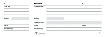 [TIM-5420031] Kwitantieblok Atlanta 10,5x29,7cm nederlands