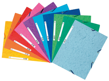 [TIM-55510EX] Elastomap Exacompta karton A4 400gr assorti (10)