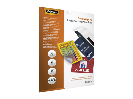 [TIM-5601803] Lamineerhoes Fellowes Admire EasyDisplay A3 2x80µ (25)