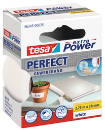 [TIM-56343W] Textieltape Tesa 38mmx2,75m wit