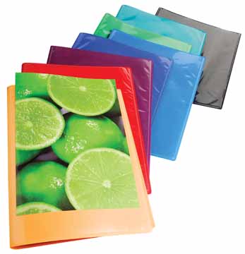 [TIM-5720E] Personaliseerbaar showalbum Exacompta Kreacover PP A4 20 tassen assorti