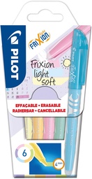 [TIM-5725720] Markeerstift Pilot FriXion Light Soft assorti (6)