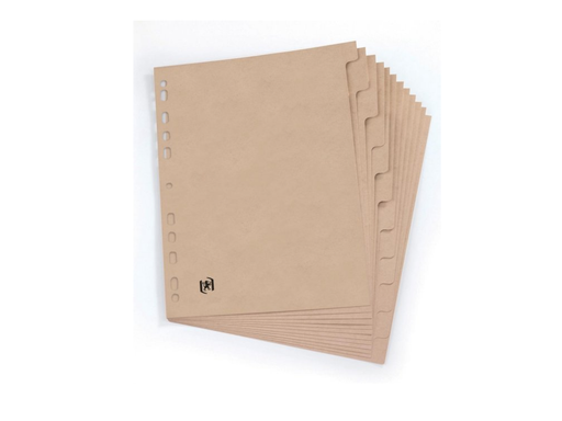 [TIM-578140] Tabbladen Elba Touareg karton A4 280g 10 tabs 11-gaats natuur