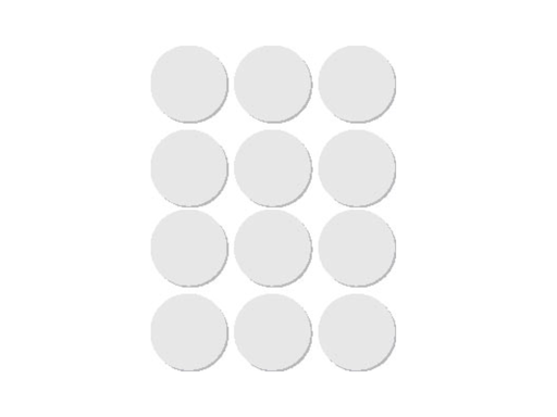 [TIM-580025] Etiketten Apli Ø 25mm wit (72)