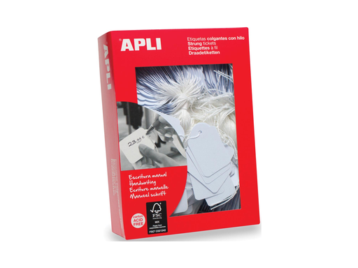 [TIM-580392] Draadetiketten Apli 36x53mm wit (500)