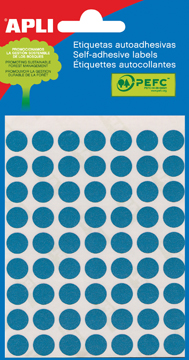 [TIM-581010] Etiketten Apli Ø 10mm blauw (315)