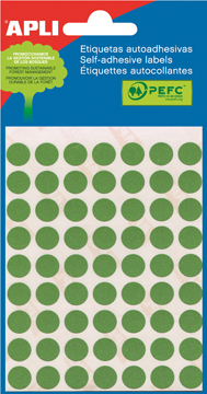 [TIM-581012] Etiketten Apli Ø 10mm groen (315)