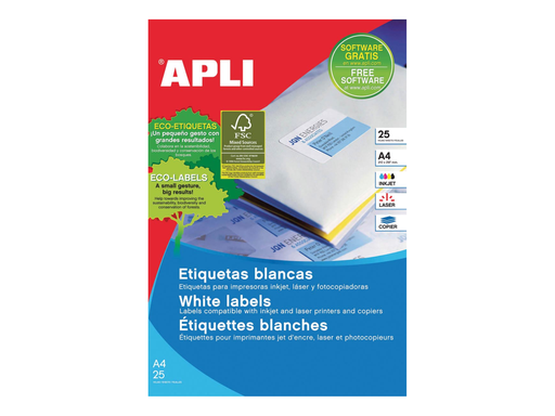[TIM-5810198] Etiketten Apli afneembaar 189 etik/bl 24,4x10mm (25)