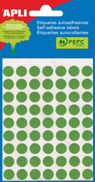 [TIM-581187] Etiketten Apli Ø 8mm groen (288)