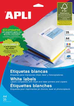 [TIM-581215] Etiketten Apli 01 etik/bl 210x297mm (25)