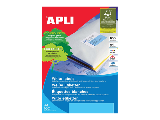 [TIM-582420] Etiketten Apli 08 etik/bl 99,1x67,7mm (100)