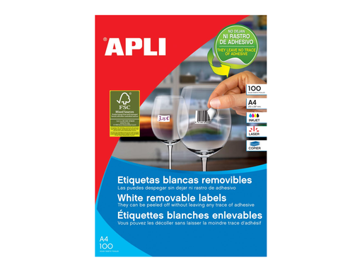 [TIM-583054] Etiketten Apli afneembaar 44 etik/bl 48,5x25,4mm (100)