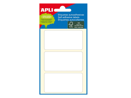 [TIM-583467] Etiketten Apli 34x67mm wit (18)