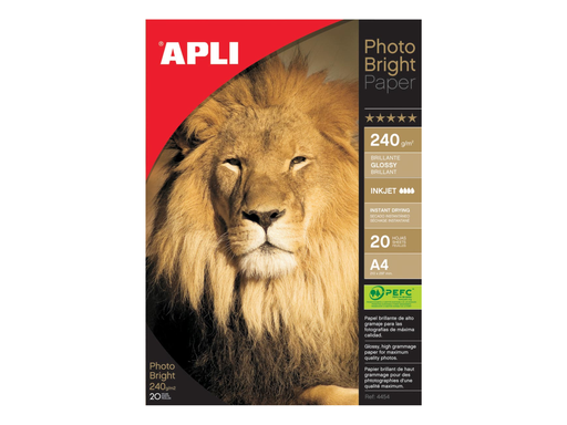 [TIM-584454] Fotopapier Apli photo bright A4 240gr inkjet (20)