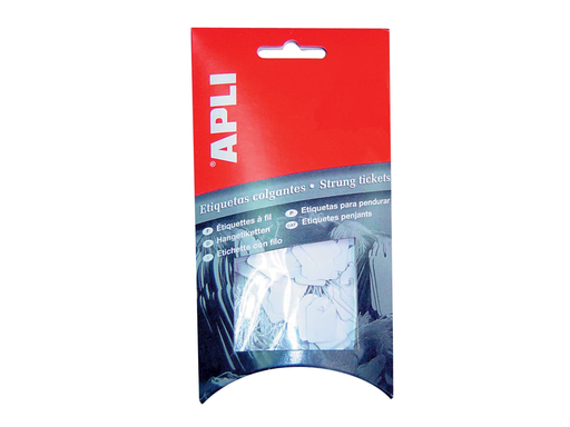 [TIM-587005] Draadetiketten Apli 9x24mm wit (200)