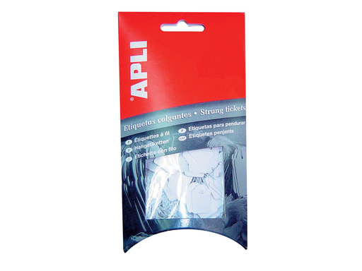 [TIM-587012] Draadetiketten Apli 28x43mm wit (200)