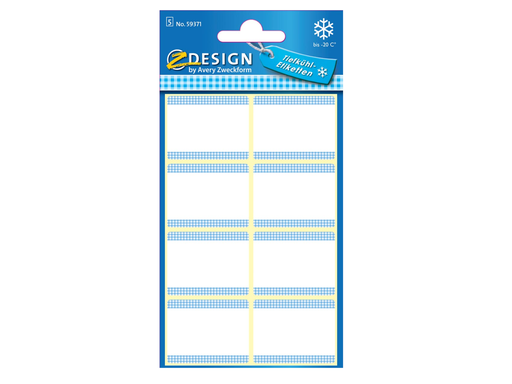 [TIM-59371] Etiketten Avery Z-design Home 36x28mm voor diepvries wit (40)