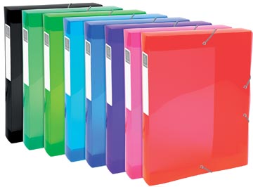 [TIM-59770E] Elastobox Exacompta Iderama PP A4 rug 40mm assorti