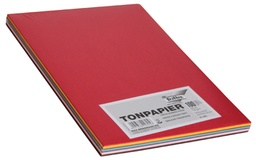 [TIM-605A] Tekenpapier blok Folia A4 120gr assorti 100 vel