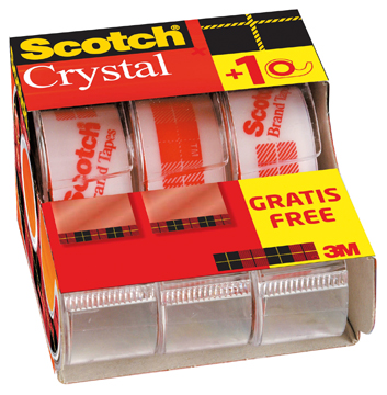 [TIM-6197532] Plakband Scotch crystal 19mmx7,5m (2+1)